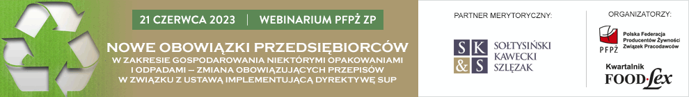 Webinarium PFP ZP pt.: „Nowe obowizki przedsibiorcw w zakresie gospodarowania niektrymi opakowaniami i odpadami..”, 21/06/2023 r.